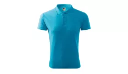 PIQUE POLO 203 Herren Polohemd -  türkisblau
