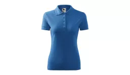 PIQUE POLO 210 Damen Polohemd - azureblau