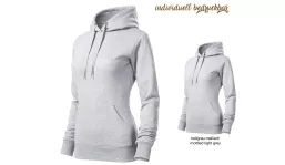 CAPE 413 ladies sweatshirt - mottled light grey