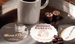 Coasters made of absorbent paper flexo printed 50g white