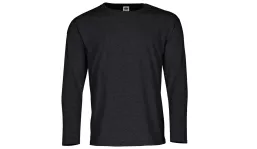 valueweight long sleeve t unisex - dark gray mottled