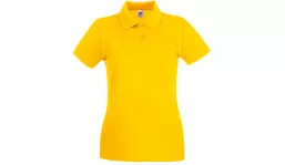 ladies premium polo - sunflower yellow
