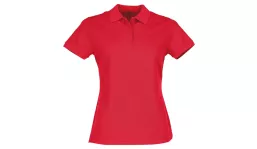ladies premium polo - red