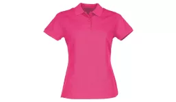ladies premium polo - fuchsia