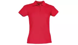 65/35 Polo made of mixed fabric Lady-Fit - red