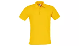 Premium cotton polo shirt Men - sunflower yellow