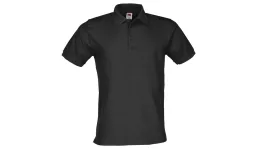 Premium cotton polo shirt Men - black