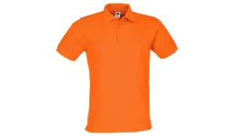Premium cotton polo shirt Men - orange