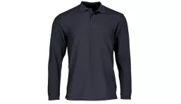 premium long sleeve polo unisex - deep navy