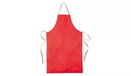 Promotional cotton apron - red
