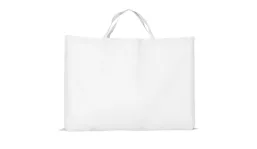 Baumwolltasche Big Bag mit zwei kurzen Henkeln - weiß