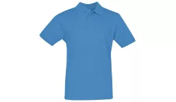 Classic cotton polo men - aqua