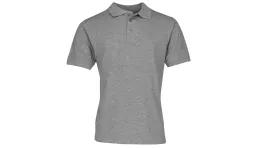 Classic cotton polo men - gray heather