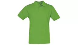 Classic cotton polo men - lime