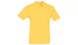 Classic cotton polo men - light yellow