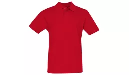 Classic cotton polo men - red