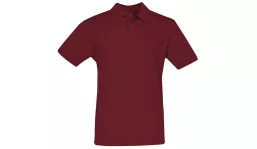 Classic cotton polo men - wine