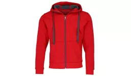 Doubleface Hooded Jacket unisex - red/carbon