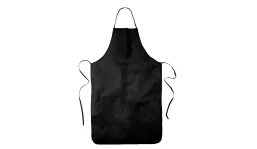 Bib apron cotton - black