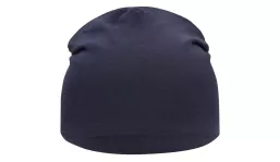 jersey beanie made of mixed fabric - navy