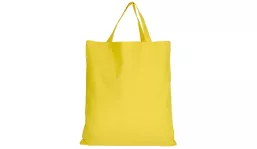 Baumwolltasche Classic mit zwei kurzen Henkeln - gelb