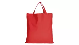 Baumwolltasche Classic mit zwei kurzen Henkeln - rot