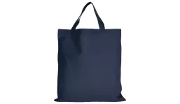 Baumwolltasche Classic mit zwei kurzen Henkeln - dunkelblau