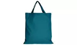 Baumwolltasche Classic mit zwei kurzen Henkeln - petrol