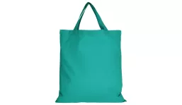 Baumwolltasche Classic mit zwei kurzen Henkeln - smaragd