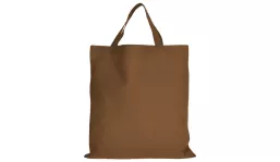 Baumwolltasche Classic mit zwei kurzen Henkeln - braun