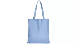 Baumwolltasche Classic mit zwei langen Henkeln - himmelblau