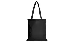 Baumwolltasche Classic mit zwei langen Henkeln - schwarz