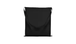 Baumwolltasche Classic mit einem langen Henkel - schwarz