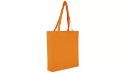 Baumwolltasche Classic mit Boden und Seitenfalte - mandarin
