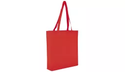 Baumwolltasche Classic mit Boden und Seitenfalte - rot