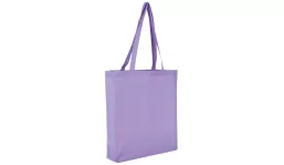 Baumwolltasche Classic mit Boden und Seitenfalte - lavendel