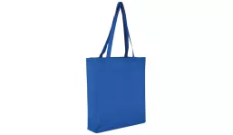 Baumwolltasche Classic mit Boden und Seitenfalte - royalblau