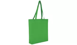 Baumwolltasche Classic mit Boden und Seitenfalte - maigrün