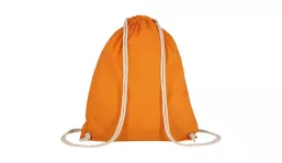 Turnbeutel aus 100% Baumwolle - mandarin