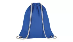 Turnbeutel aus 100% Baumwolle - royalblau