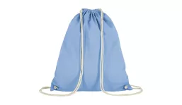 Turnbeutel aus 100% Baumwolle - himmelblau