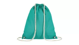 Turnbeutel aus 100% Baumwolle - smaragd