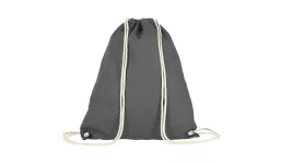 Turnbeutel aus 100% Baumwolle - stahlgrau