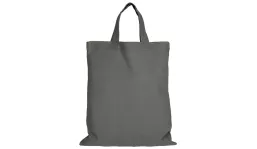 Baumwolltasche Midi mit zwei kurzen Henkeln - stahlgrau