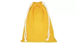 Zuziehbeutel mit doppeltem Kordelzug 25 x 30 cm - sonnenblumengelb