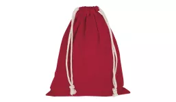 Zuziehbeutel mit doppeltem Kordelzug 25 x 30 cm - dunkelrot