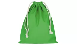 Zuziehbeutel mit doppeltem Kordelzug 25 x 30 cm - maigrün