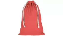 Zuziehbeutel mit doppeltem Kordelzug 30 x 45 cm - lachs