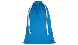 Zuziehbeutel mit doppeltem Kordelzug 30 x 45 cm - hellblau