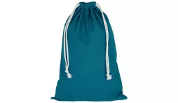Zuziehbeutel mit doppeltem Kordelzug 30 x 45 cm - petrol